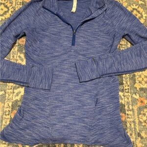 Lululemon Blue Quarter-Zip Pullover